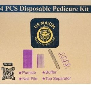 US Maxim Disposable Pedicure Kit with Toe Separator 4in1 200pcs/Case