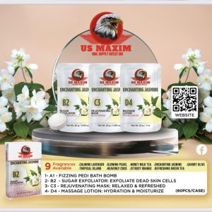 US Maxim 4 Step Pedicure Case- Enchanting Jasmine (50PCS/ 1 CASE)