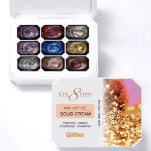 Nail Art Gel Solid Cream - Glitter